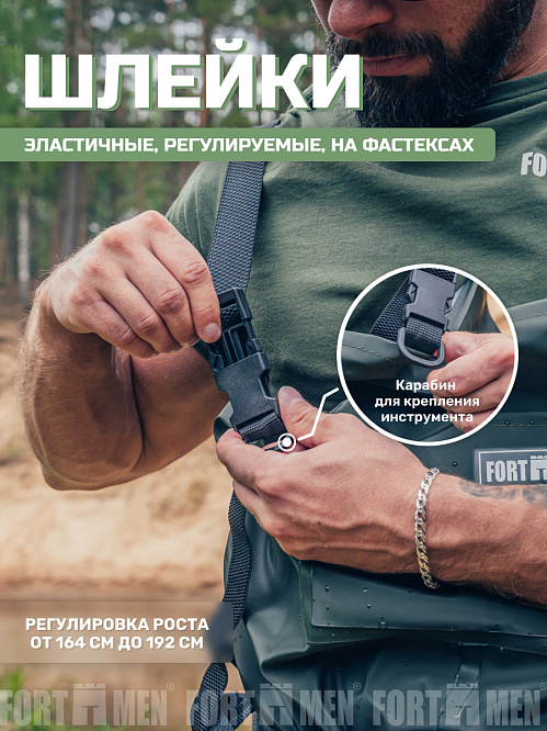FORTMEN ВОЛОТ Полукомбинезон рыбацкий из винитола